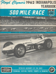 FLOYD CLYMER'S INDIANAPOLIS 500 MILE RACE YEARBOOK 1962
